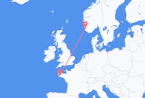 Flights from Stavanger, Norway to Quimper, France