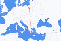 Flyreiser fra Kythera, Hellas til Warszawa, Polen