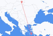 슬로바키아 코시체에서 출발해 그리스 아스티팔라이아에게(으)로 가는 항공편