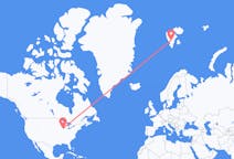 Flyg från Chicago, USA till Svalbard, Svalbard och Jan Mayen