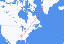 Loty z Columbus, Stany Zjednoczone do Nuuka, Grenlandia