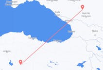 出发地 俄罗斯出发地 矿物质沃迪目的地 土耳其Nevsehir的航班