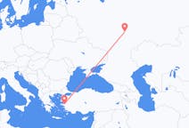 Fly fra Izmir til Penza