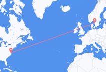 Vluchten van Norfolk, Verenigde Staten naar Göteborg, Zweden