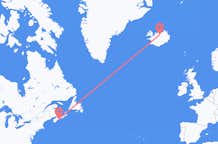 Loty z Halifax, Kanada do Akureyri, Islandia