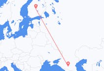 Flyreiser fra Mineralnye Vody, Russland til Jyväskylä, Finland