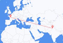 Flyg från Amritsar, Indien till Poitiers, Frankrike