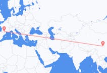 Flyreiser fra Mianyang, Kina til Toulouse, Frankrike