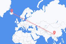 Flights from Lijiang to Akureyri