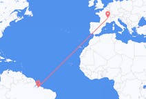 Flights from Belém, Brazil to Lyon, France