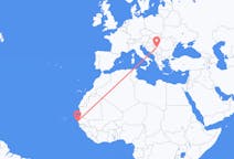 Flyg från Dakar, Senegal till Belgrad, Serbien