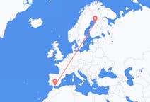Vluchten van Oulu, Finland naar Malaga, Spanje