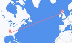 Loty z Kolumb, Stany Zjednoczone do Glasgow, Szkocja