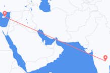 Flights from Hyderabad to Larnaca