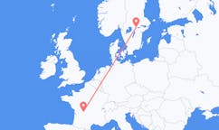 Flights from Limoges, France to Örebro, Sweden