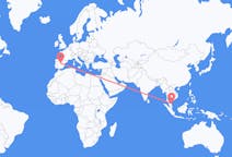 Flyrejser fra Kuala Terengganu, Malaysia til Madrid, Spanien