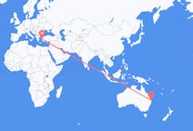 Flyrejser fra Guld kyst, Australien til Izmir, Tyrkiet