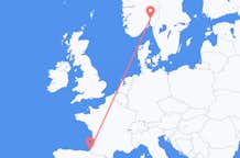 Flyrejser fra Biarritz til Oslo