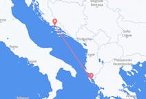 Flights from Split in Croatia to Corfu in Greece