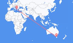 Flyrejser fra Devonport, Australien til Korfu, Grækenland
