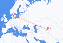 Flights from Osh, Kyrgyzstan to Växjö, Sweden