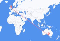Flyrejser fra Adelaide, Australien til Nottingham, England