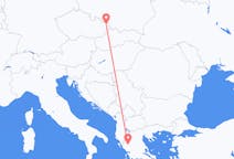 チェコのオストラヴァから、ギリシャのヨアニナまでのフライト