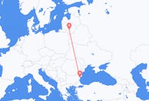 Flights from Varna in Bulgaria to Kaunas in Lithuania