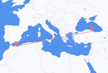 Flyreiser fra Nador, til Samsun
