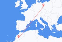 Flights from Ouarzazate, Morocco to Zielona Góra, Poland