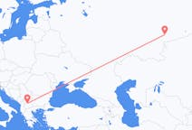Vluchten van Tsjeljabinsk naar Skopje