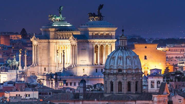 Det bedste fra Rom om natten Privat sightseeing-chaufførtur | afhente/aflevere