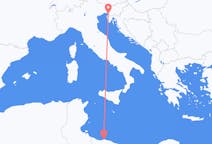 Flyreiser fra Tripoli, til Trieste