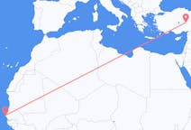 Flyrejser fra Dakar til Kayseri