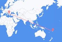 Flyrejser fra Savusavu, Fiji til Pristina, Kosovo