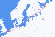 Flyg från Arkhangelsk till Brysselregionen
