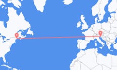 Flyreiser fra Rockland, USA til Trieste, Italia