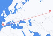 Fly fra Krasnojarsk til Jerez de la Frontera