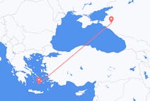 Vols depuis la ville de Krasnodar vers la ville de Santorin