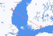 Voli from Helsinki, Finlandia to Sundsvall, Svezia