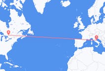 Flyreiser fra North Bay, Canada til Pescara, Italia