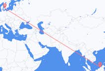 马来西亚出发地 美里飞往马来西亚目的地 哥本哈根的航班