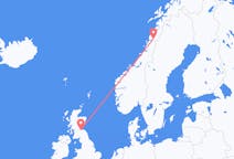 Flights from Mo i Rana, Norway to Edinburgh, the United Kingdom
