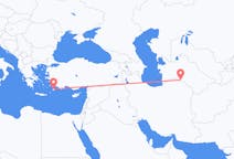 Flyg från Asjchabad, Turkmenistan till Rhodes, England, Grekland