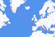 出发地 意大利科米索目的地 格陵兰努克的航班