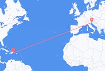 出发地 多米尼加共和国出发地 聖多明哥目的地 意大利的里雅斯特的航班