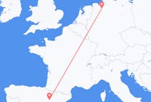 Flyg från Zaragoza, Spanien till Bremen, Tyskland