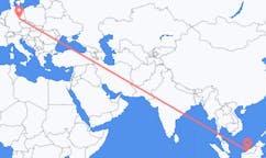 Flyrejser fra Sibu, Malaysia til Leipzig, Tyskland