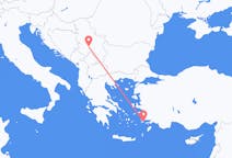 出发地 塞尔维亚出发地 克拉列沃目的地 希腊科斯岛的航班