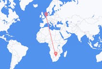 Flyreiser fra Gaborone, Botswana til Amsterdam, Nederland